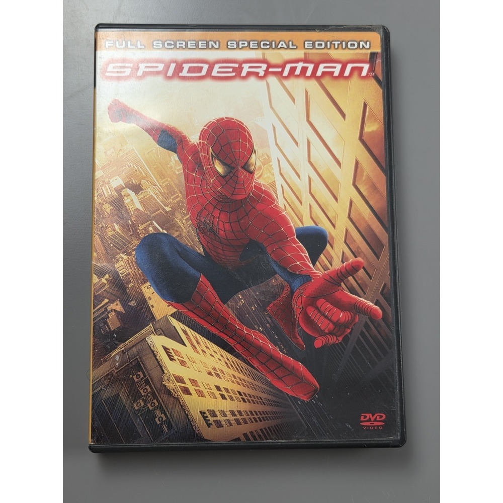 Spider-Man DVD 2002 Full Screen Special Edition Tobey Maguire Sam Raimi 2-Disc